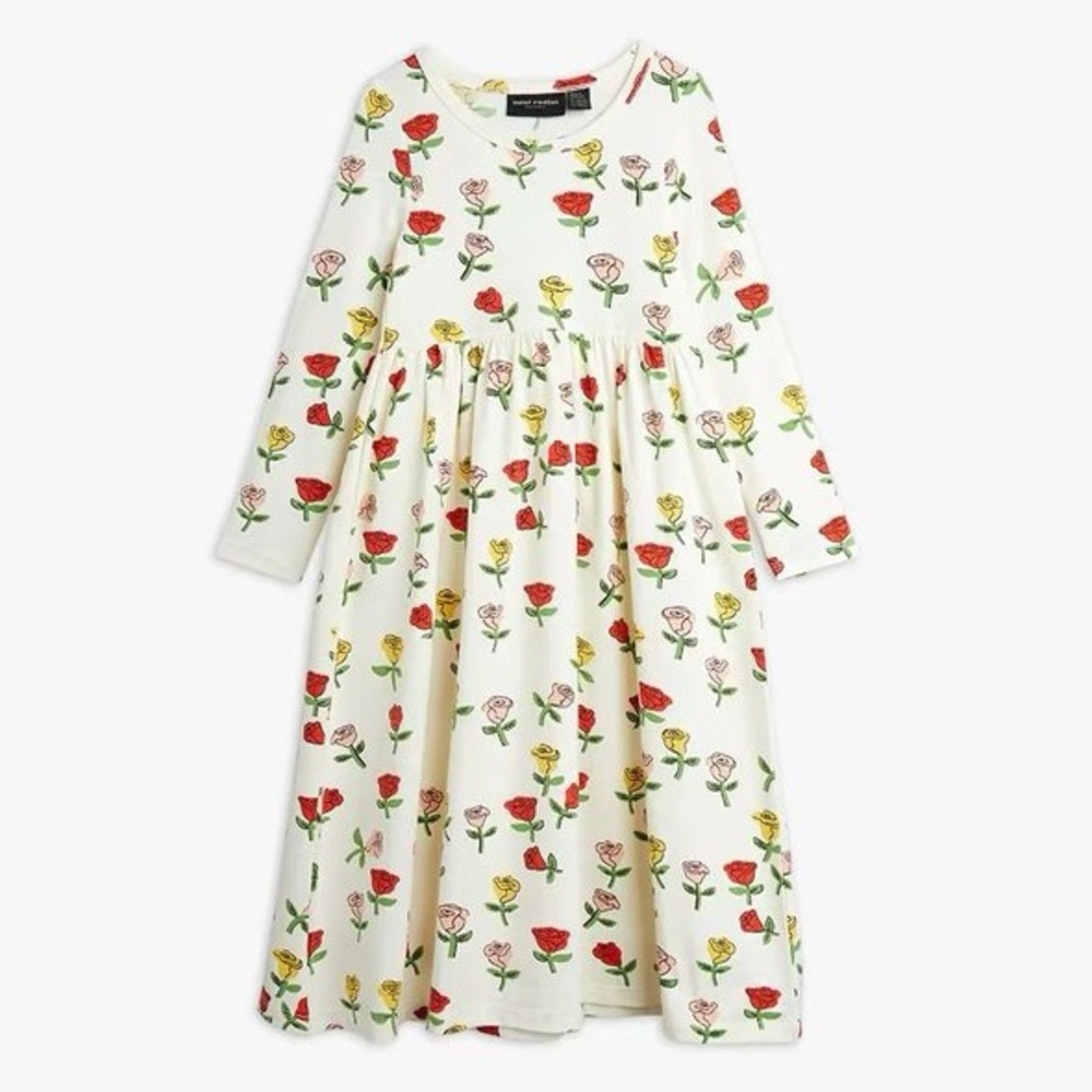 Mini Rodini - ROSES 🌹 LONG SLEEVE DRESS